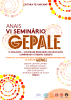 Capa do e-book, com fundo cinza claro e elementos gráficos circulares em tons de amarelo, laranja e vermelho distribuídos pelos cantos. No topo, lê-se “Editora FE-UNICAMP”. Ao centro, em destaque, o título: “Anais VI Seminário GEPALE”. Abaixo, o subtítulo: “III Diálogos – Sociedade Brasileira de Educação Comparada à Região Sudeste”. Em seguida: “A política e a avaliação educacional na contemporaneidade: 10 anos de GEPALE”. Na parte inferior central aparecem os nomes: Débora Cristina Jeffrey, Luis Enrique Aguilar, Robson Bomfim Sampaio, Ana Luisa Santos e Manuela Queiroz de Souza (orgs.). Na base da página estão logotipos institucionais, incluindo SBEC, CAPES, GEPALE, PPGE e Unicamp.